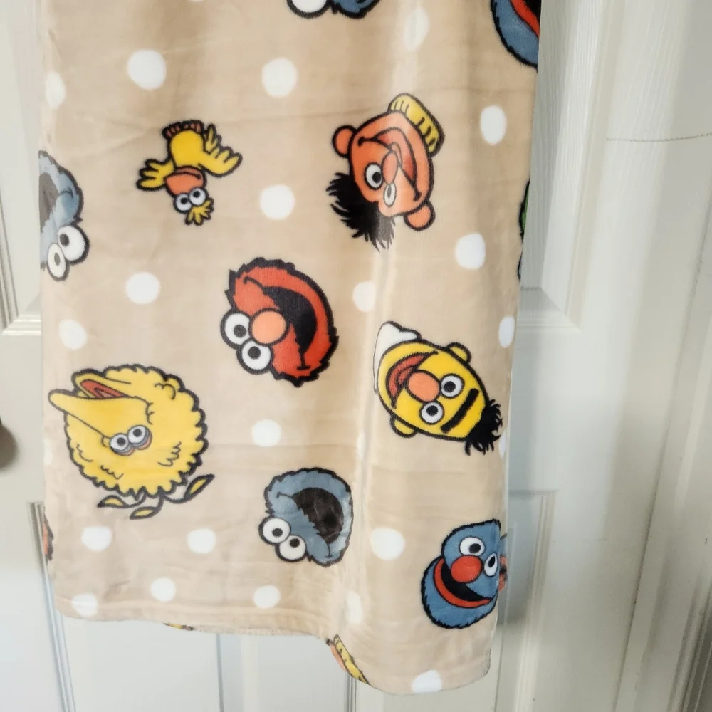 Sesame Street Polka Dot Neutral Soft Decorative Plush 60